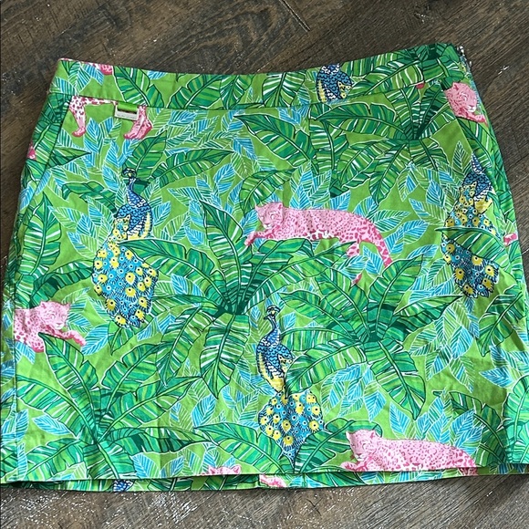 Polo Ralph Lauren Dresses & Skirts - Polo Golf Ralph Lauren Lilly Jungle Print Pink Leopard Peacock Skort Size 6 NWOT